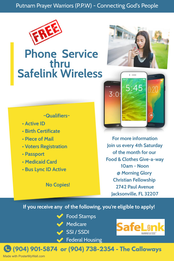 Free Phone Service thru Safelink Wireless